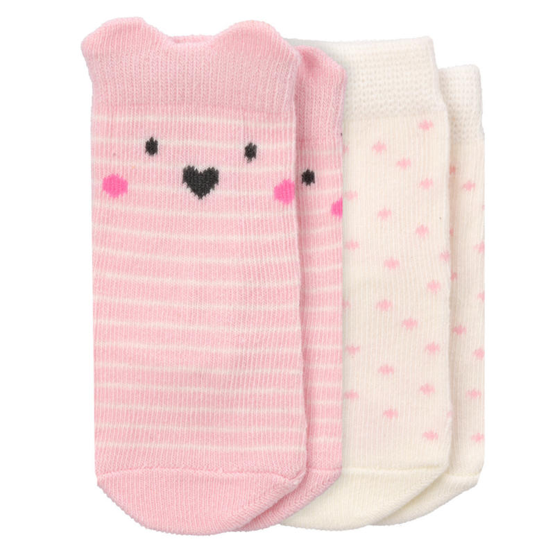 2 Paar Newborn Socken in verschieden Dessins