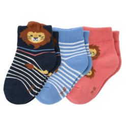 3 Paar Baby Sneaker-Socken im Set