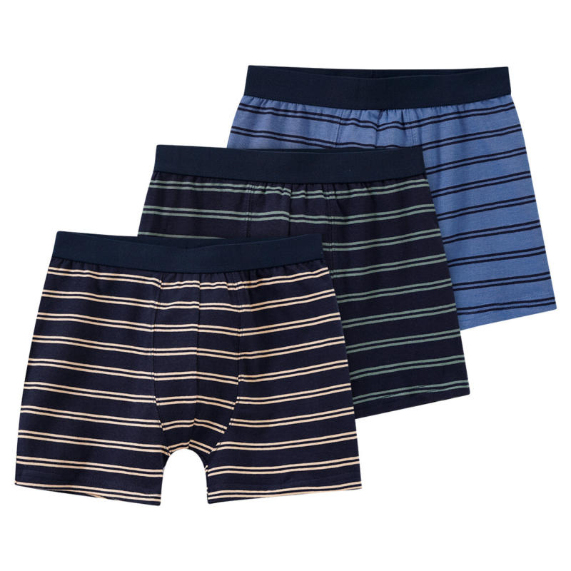 3 Jungen Boxer im Ringel-Look