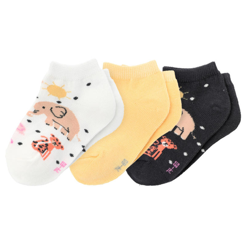 3 Paar Baby Sneaker-Socken im Set