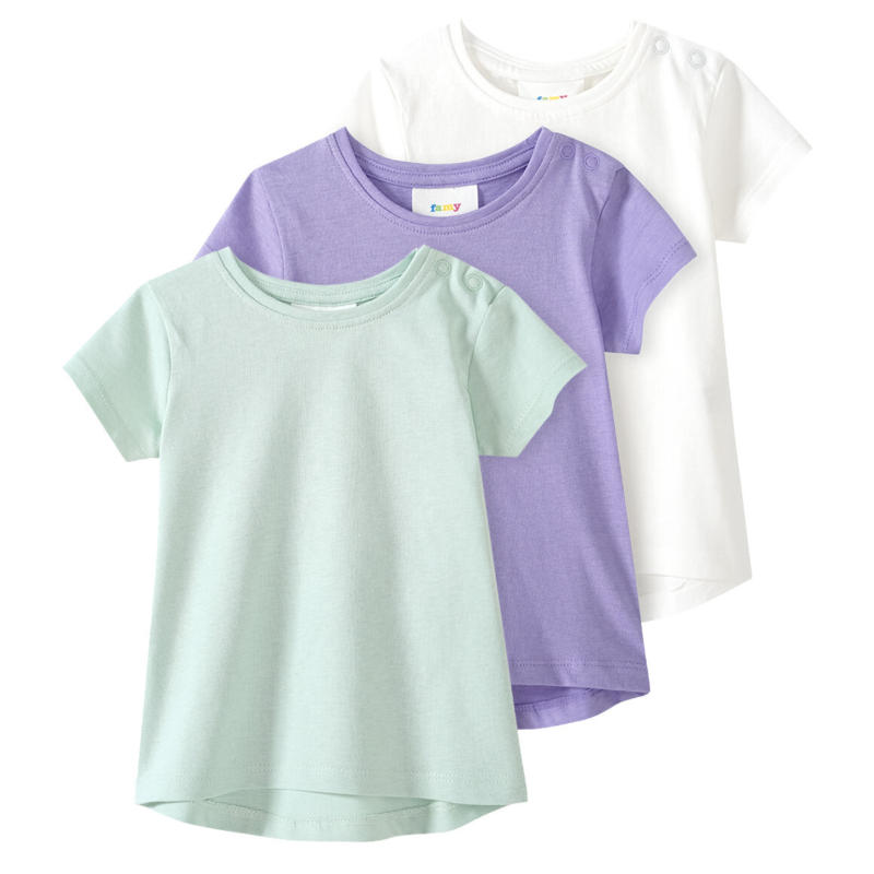 3 Baby T-Shirts unifarben (Nur online)