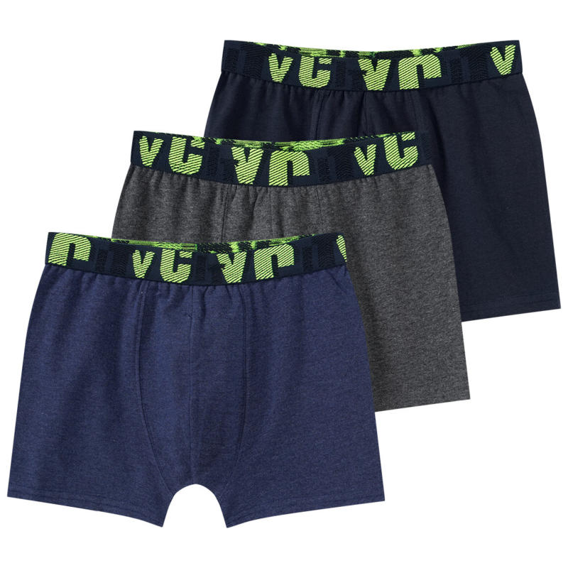 3 Jungen Boxershorts in verschiedenen Dessins