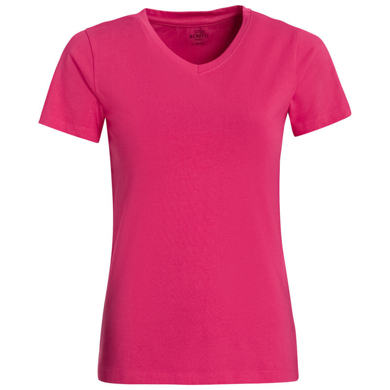 Damen T-Shirt mit V-Ausschnitt (Nur online)