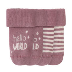 2 Paar Newborn Socken mit Umschlagbündchen (Nur online)