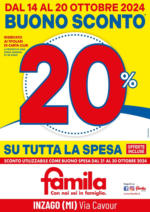 Famila Buono sconto 20% - al 20.10.2024