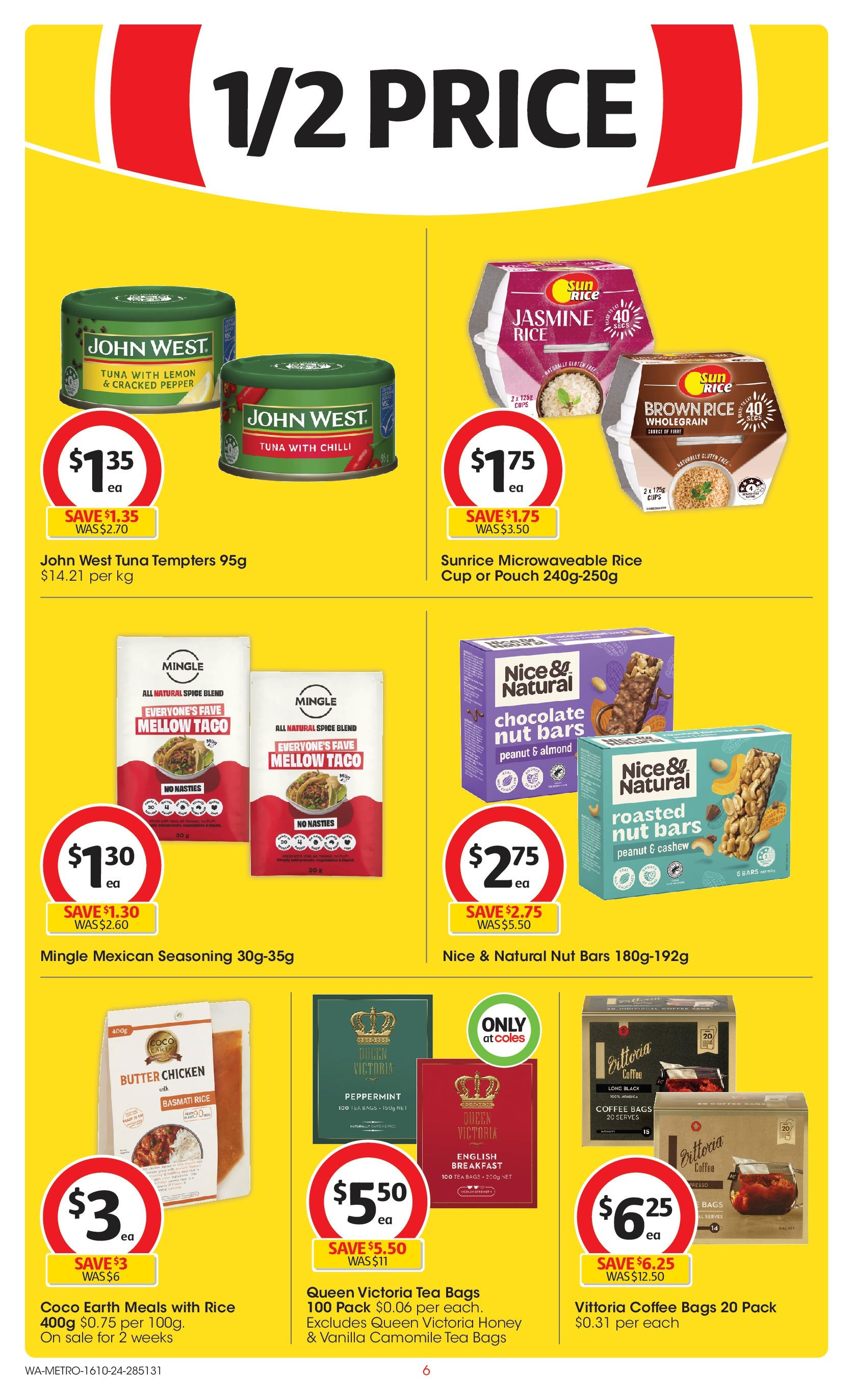 ﻿﻿Coles catalogue valid from 16/10/2024 > Online Australia | Page: 6 | Products: Coffee, Honey, Tea, Chilli