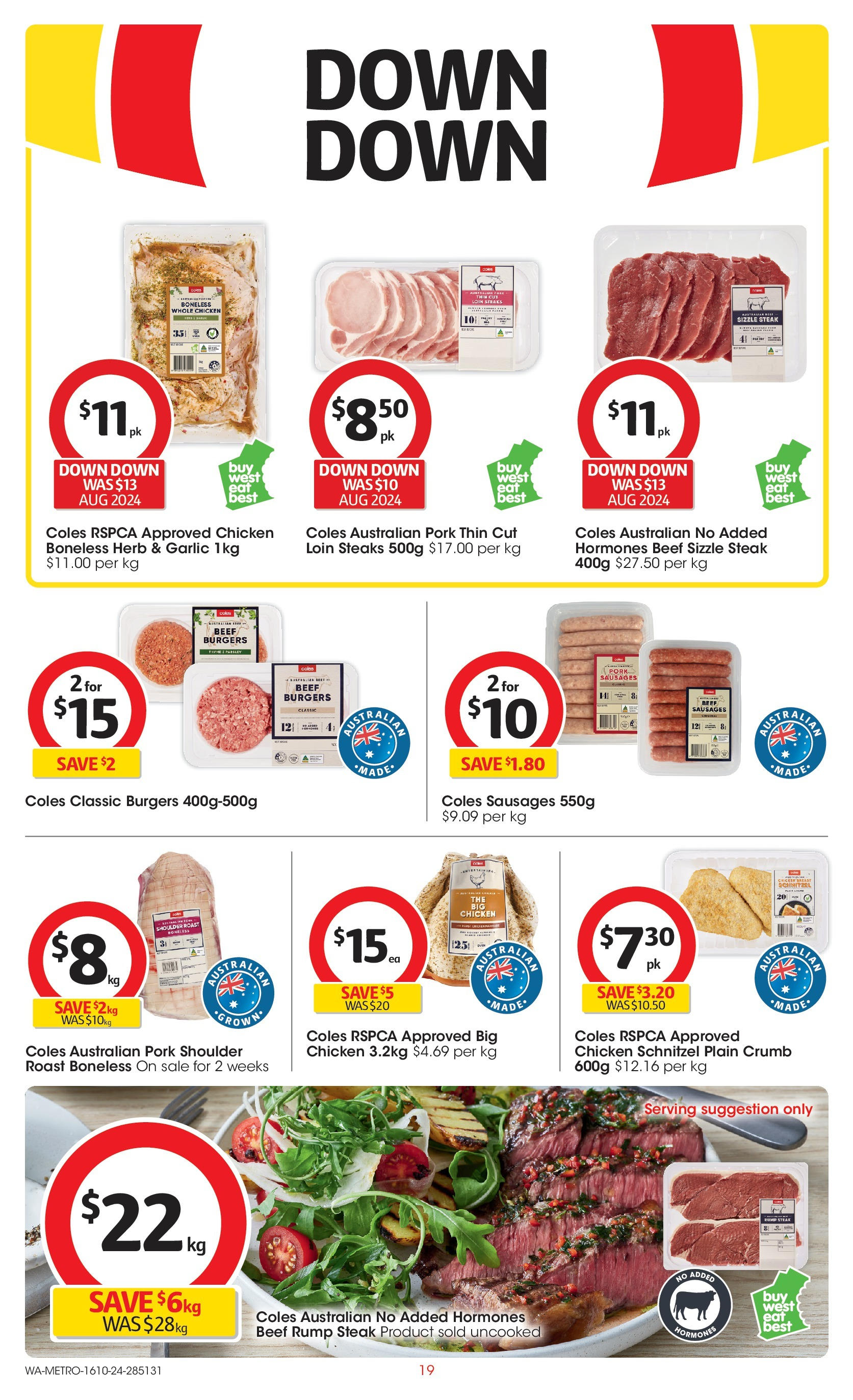 ﻿﻿Coles catalogue valid from 16/10/2024 > Online Australia | Page: 19 | Products: Herb, Chicken, Beef, Garlic