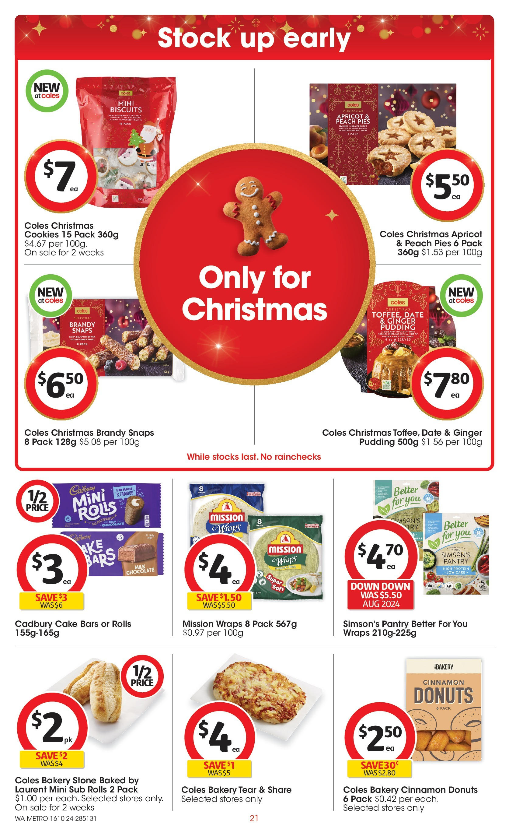 ﻿﻿Coles catalogue valid from 16/10/2024 > Online Australia | Page: 21 | Products: Milk, Chocolate, Ginger, Sauce