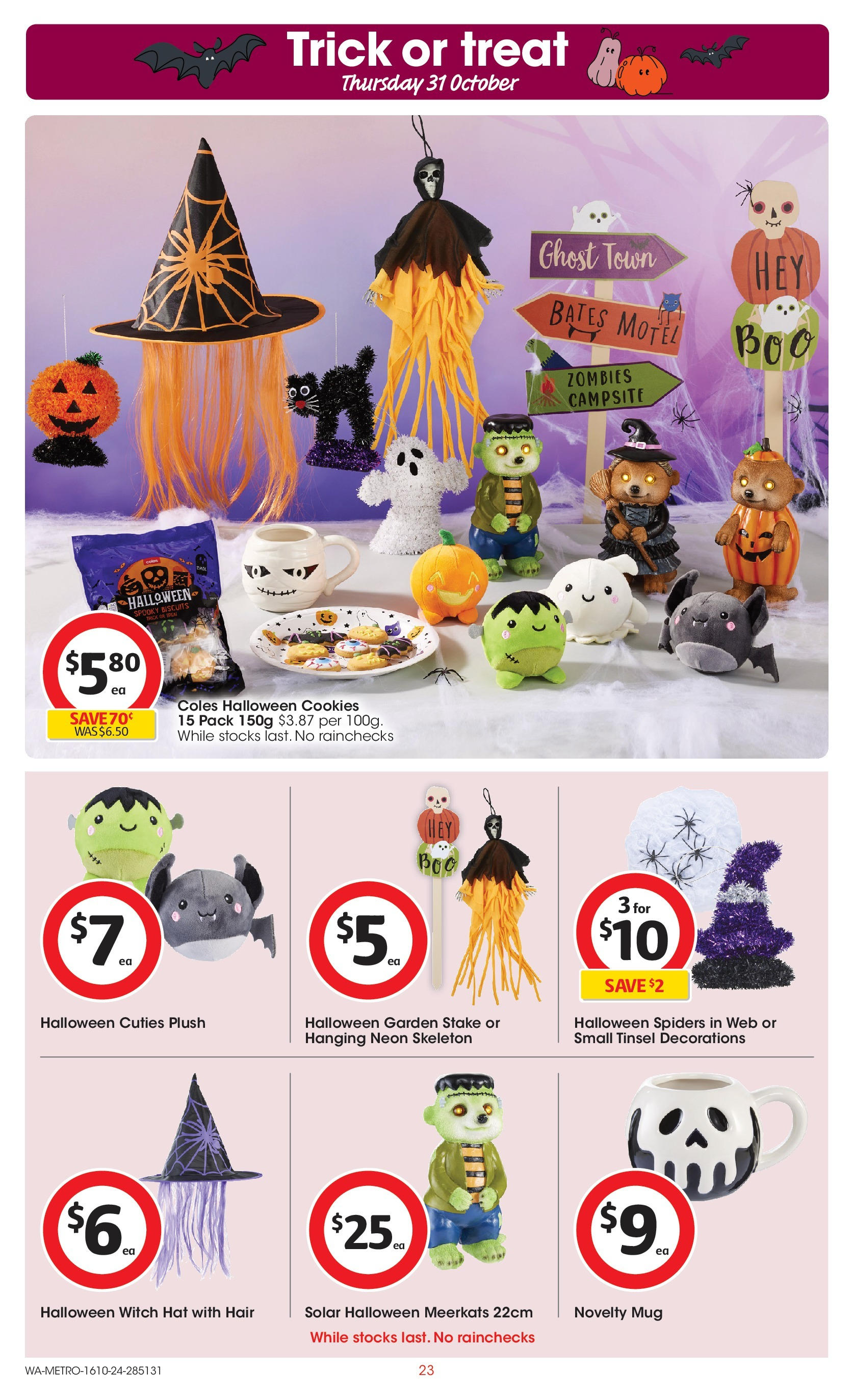 ﻿﻿Coles catalogue valid from 16/10/2024 > Online Australia | Page: 23 | Products: Novelty, Biscuits, Hat