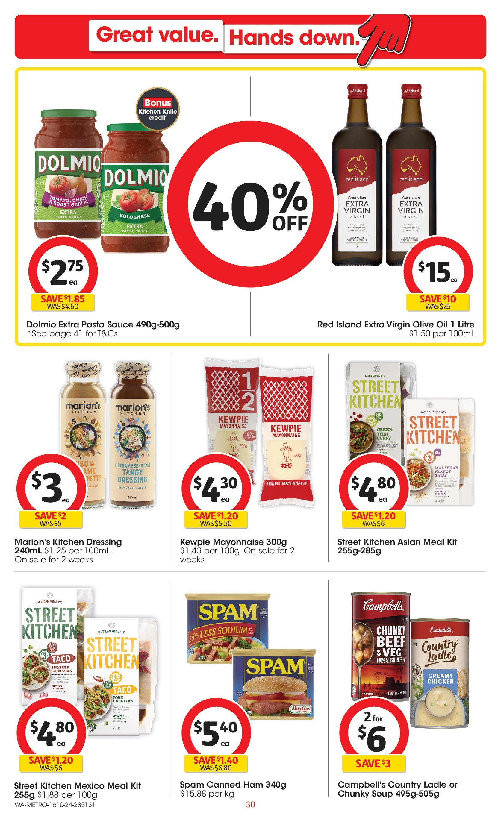 ﻿﻿Coles catalogue valid from 16/10/2024 > Online Australia | Page: 30 | Products: Curry, Oil, Pasta, Soup