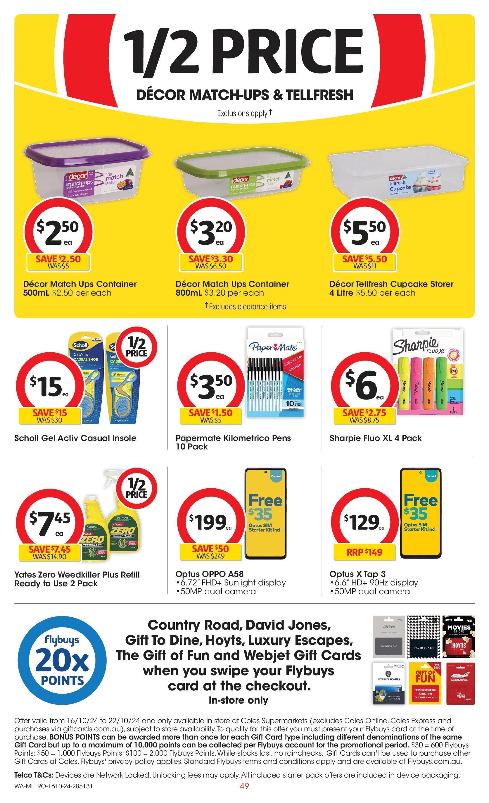 ﻿﻿Coles catalogue valid from 16/10/2024 > Online Australia | Page: 49 | Products: Decor, Device, Camera, UPS