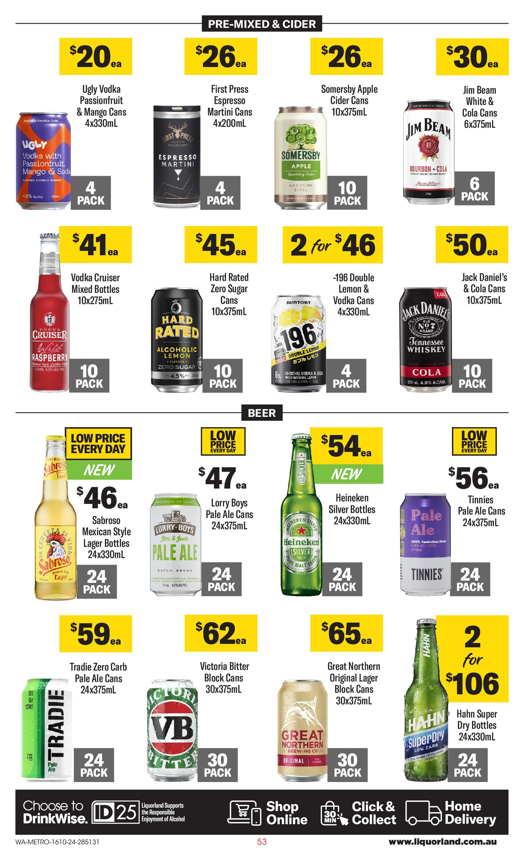 ﻿﻿Coles catalogue valid from 16/10/2024 > Online Australia | Page: 53 | Products: Bourbon, Passionfruit, Sugar, Press