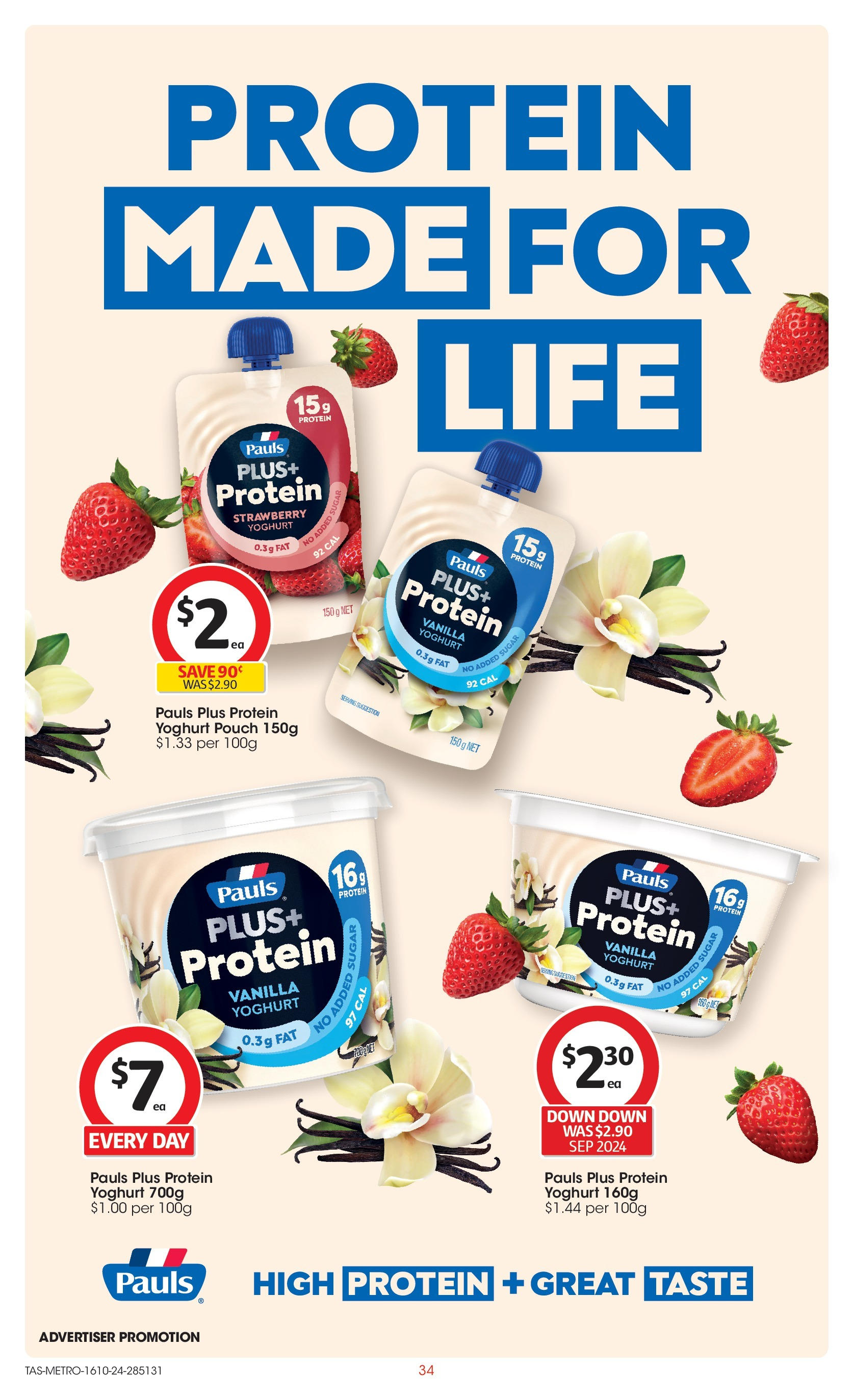 ﻿﻿Coles catalogue valid from 16/10/2024 > Online Australia | Page: 34 | Products: Yoghurt, Sugar