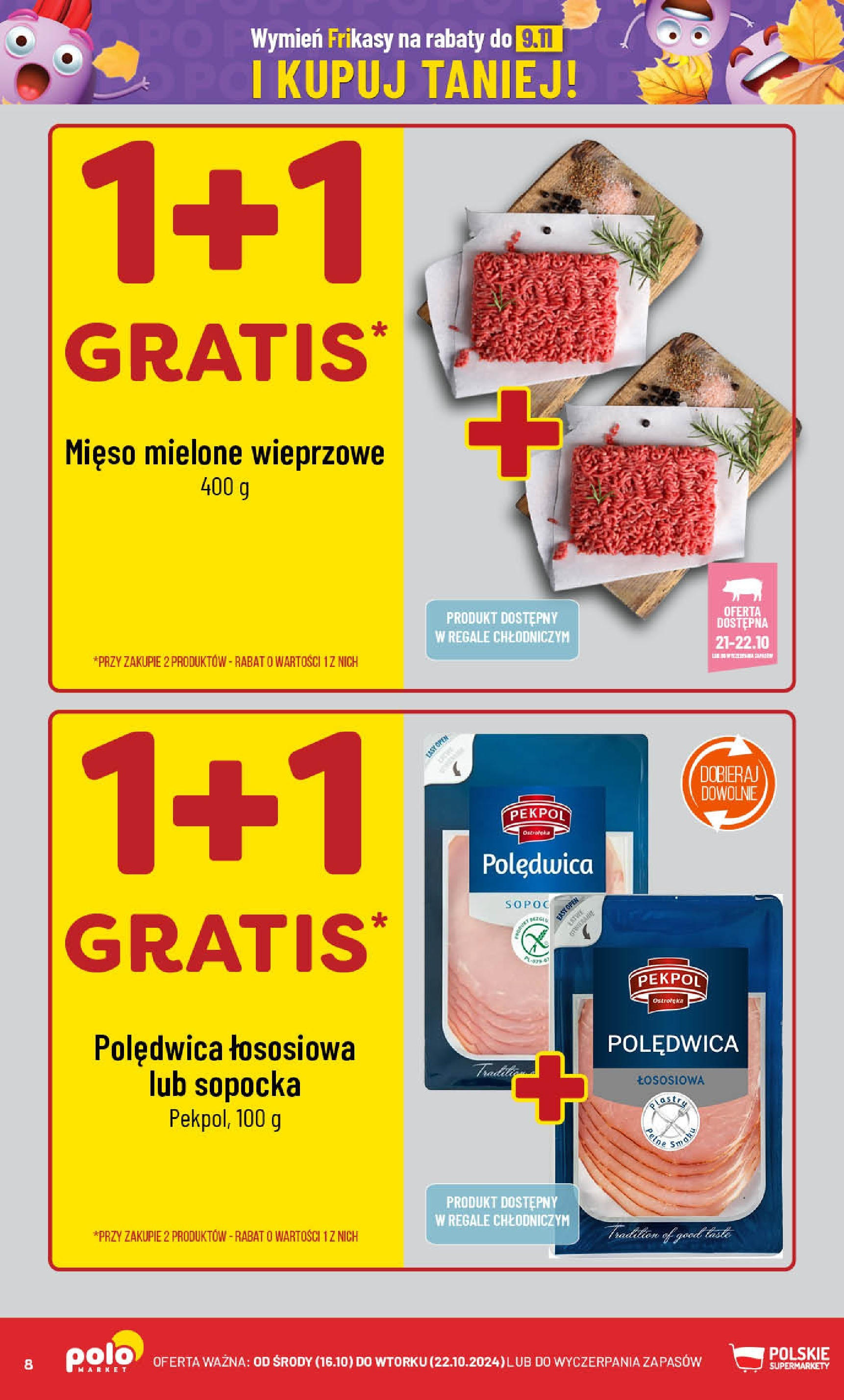 POLOmarket gazetka od jutra (16.10.2024) - Nowa PDF | Strona: 8 | Produkty: Mięso, Mięso mielone