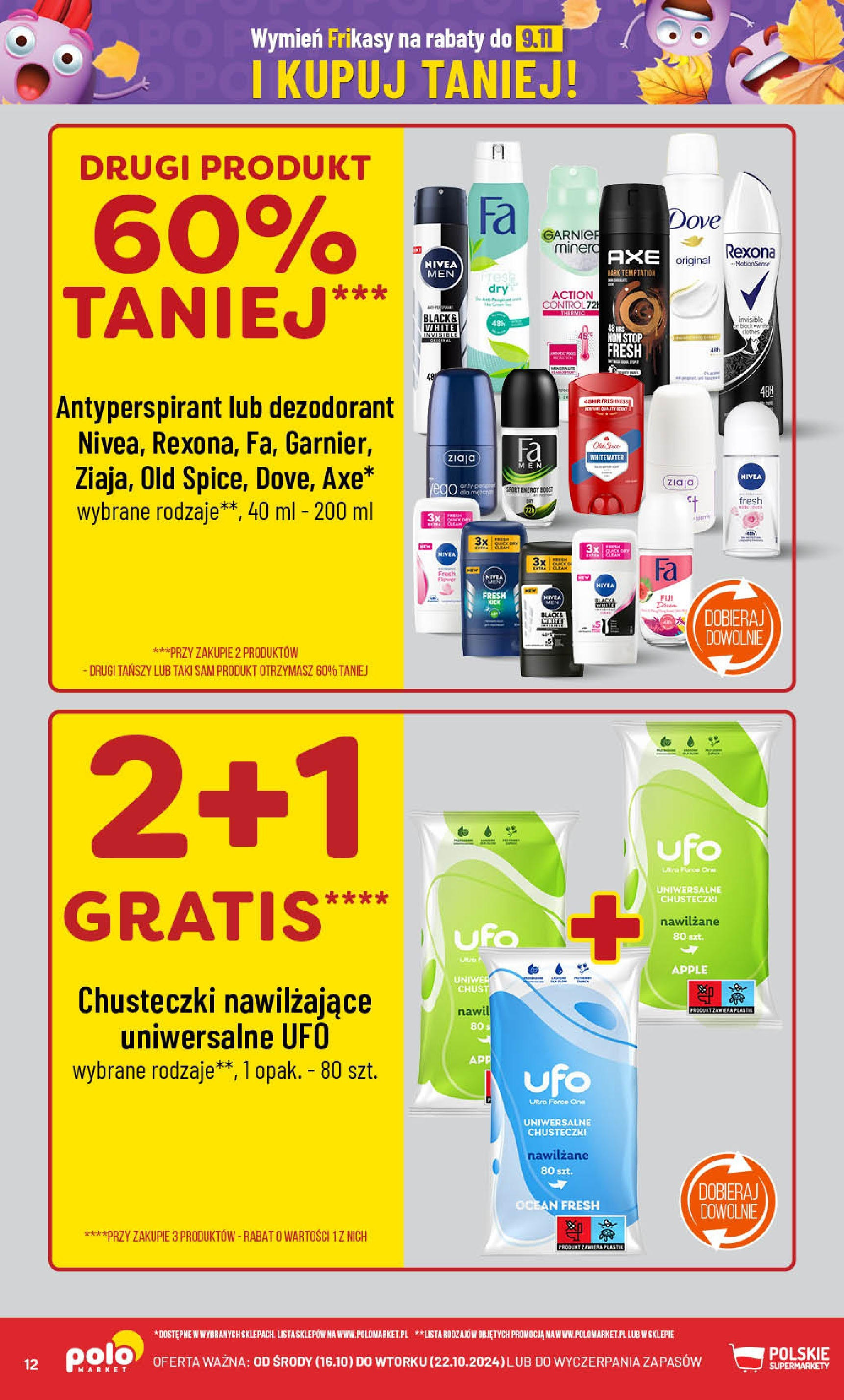 POLOmarket gazetka od jutra (16.10.2024) - Nowa PDF | Strona: 12 | Produkty: Dezodorant, Antyperspirant, Old spice