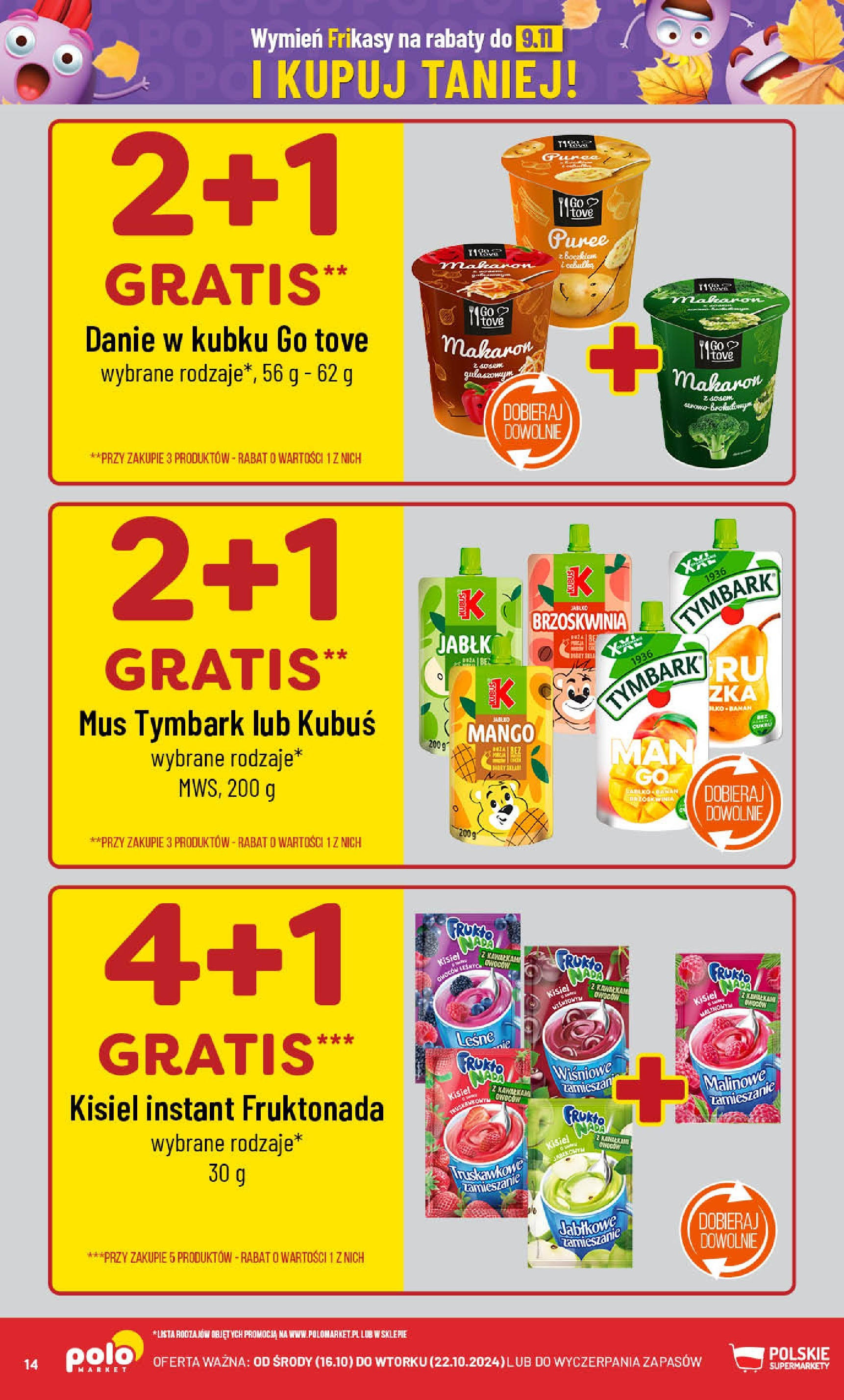 POLOmarket gazetka od jutra (16.10.2024) - Nowa PDF | Strona: 14 | Produkty: Mango, Brzoskwinia, Banan, Makaron