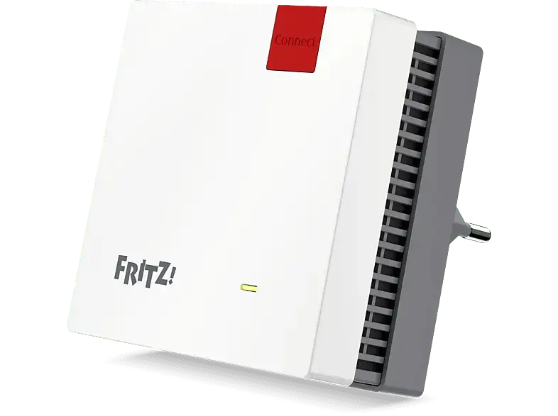 AVM FRITZ!Repeater 1200 AX, Wi-Fi 6, WLAN Mesh, Weiß/Rot; WLAN Repeater