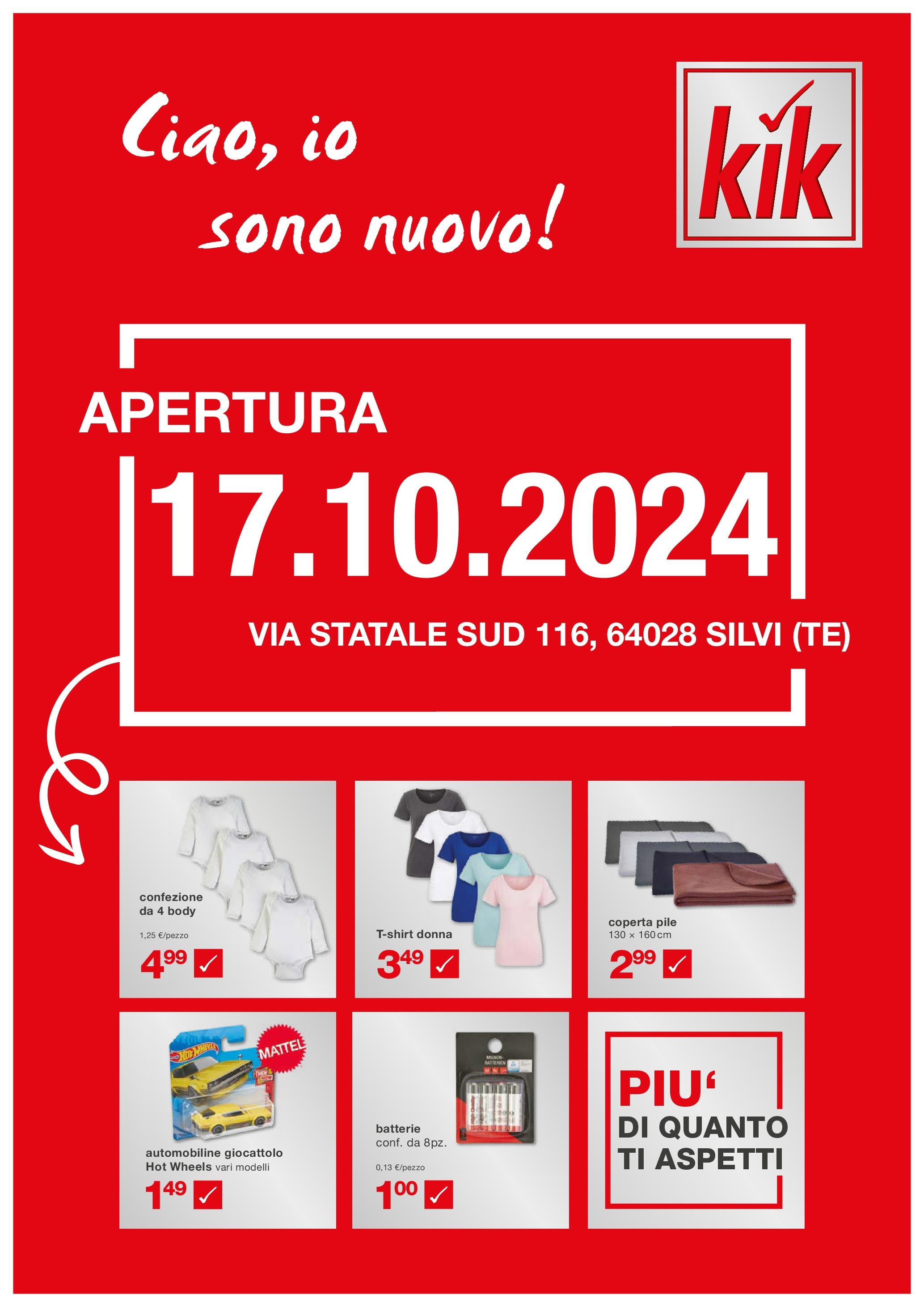 Volantino KiK valido da 15/10/2024 numero di pagina 1