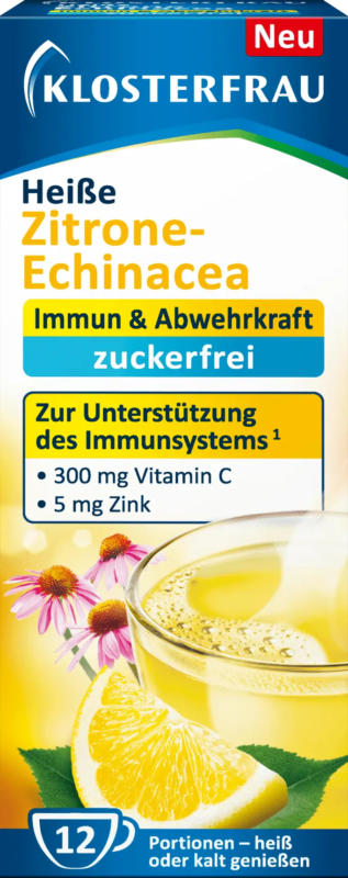 Klosterfrau Heiße Zitrone Echinacea zuckerfrei Beutel 12 St