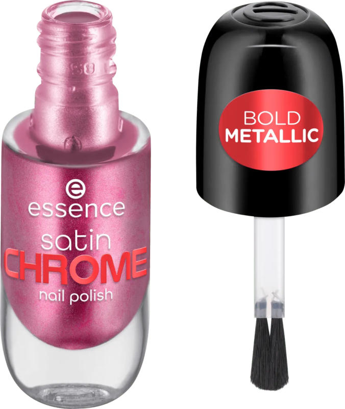 essence Nagellack Satin Chrome 03 Meta Maroon