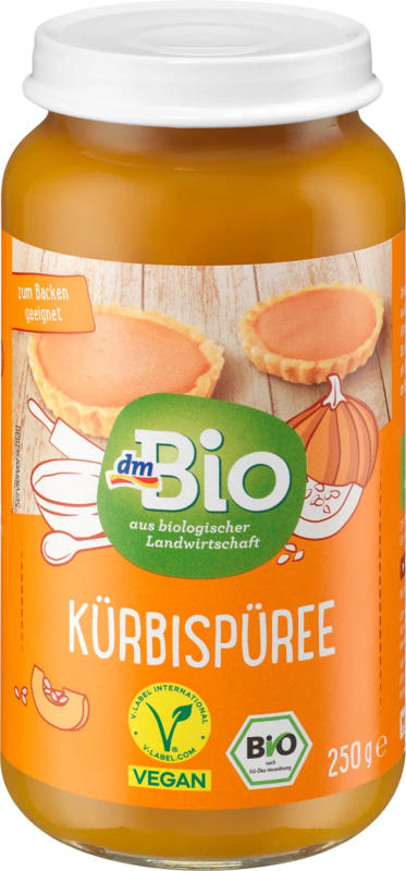 dmBio Kürbispüree, vegan