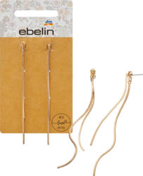 ebelin Ohrstecker länglich, Gold-Optik