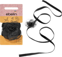 ebelin Choker-Kette Rose, schwarz