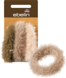 ebelin Haargummis Kunstfell khaki, braun, beige