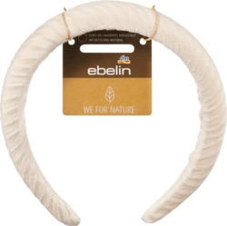 ebelin Haarreif gepolstert recycelt beige