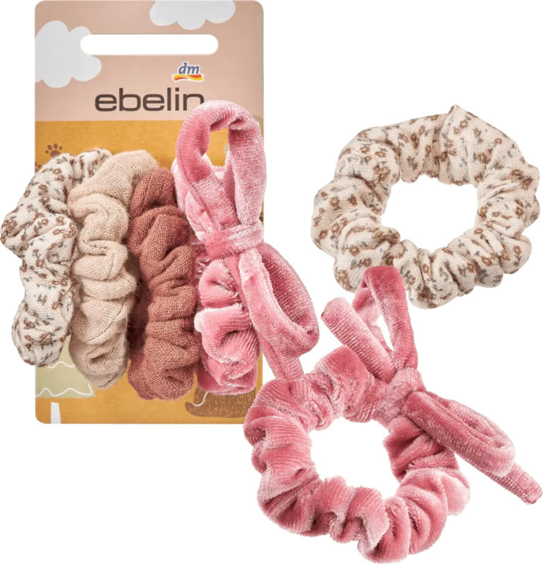 ebelin Scrunchies mehrfarbig