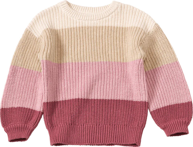 ALANA Pullover aus Strick, beige & rosa, Gr. 92