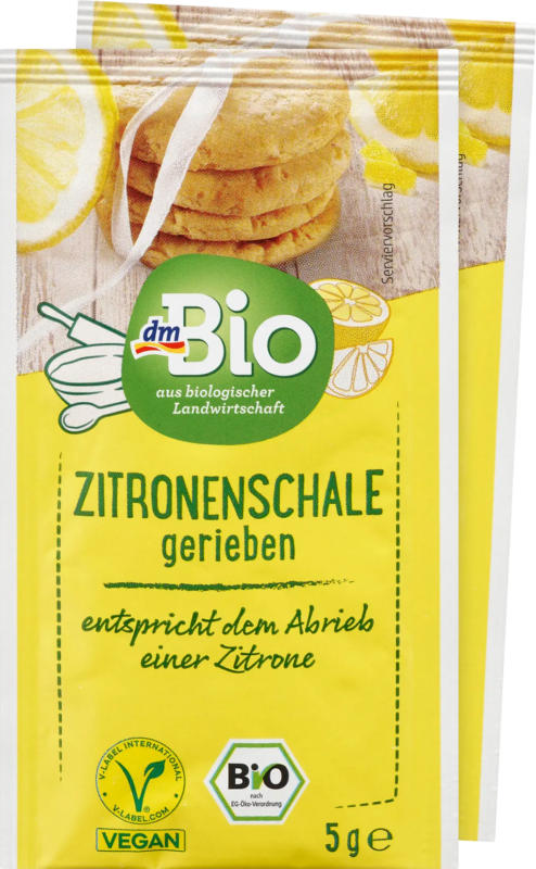 dmBio Zitronenschale gerieben (2x5g)