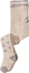 ALANA Thermostrumpfhose mit Pinguin-Muster, beige & grau, Gr. 74/80