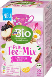 dmBio Tee-Mix, Kräuter- & Früchtetee 5 Sorten (20 Beutel)