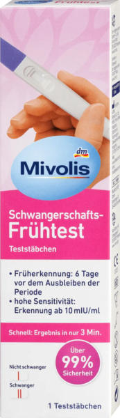 Mivolis Schwangerschaftsfrühtest Stäbchen