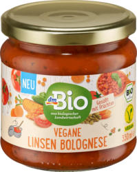 dmBio Tomatensoße, Bolognese mit Linsen, vegan