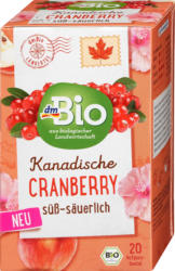 dmBio Früchtetee Kanadische Cranberry (20 Beutel)