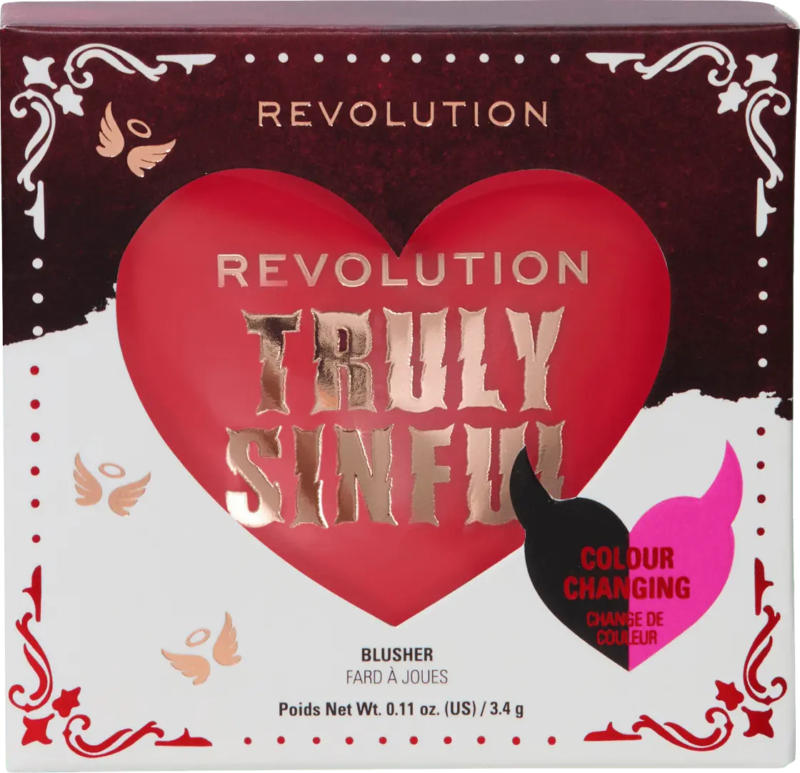 Revolution Blush Truly Sinful, Colour Changing