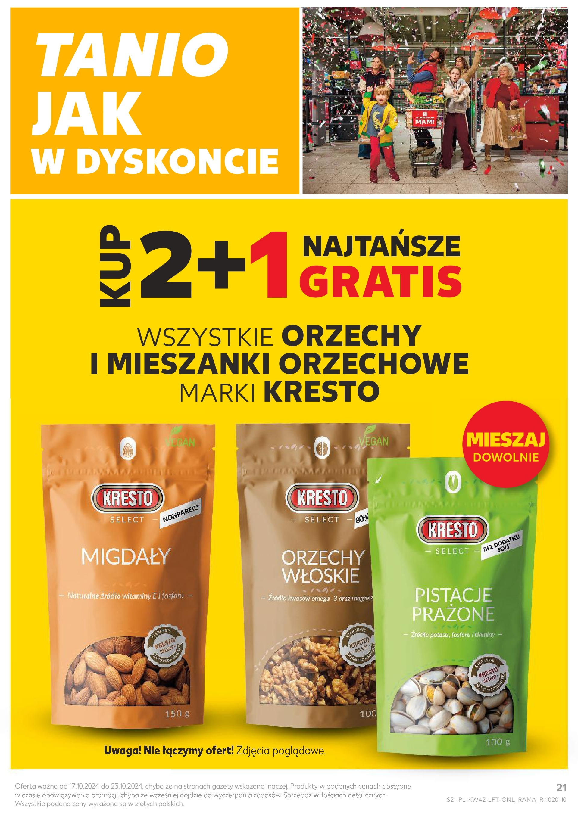 Kaufland gazetka od 17.10.2024 - od jutra PDF | Strona: 21 | Produkty: Orzechy