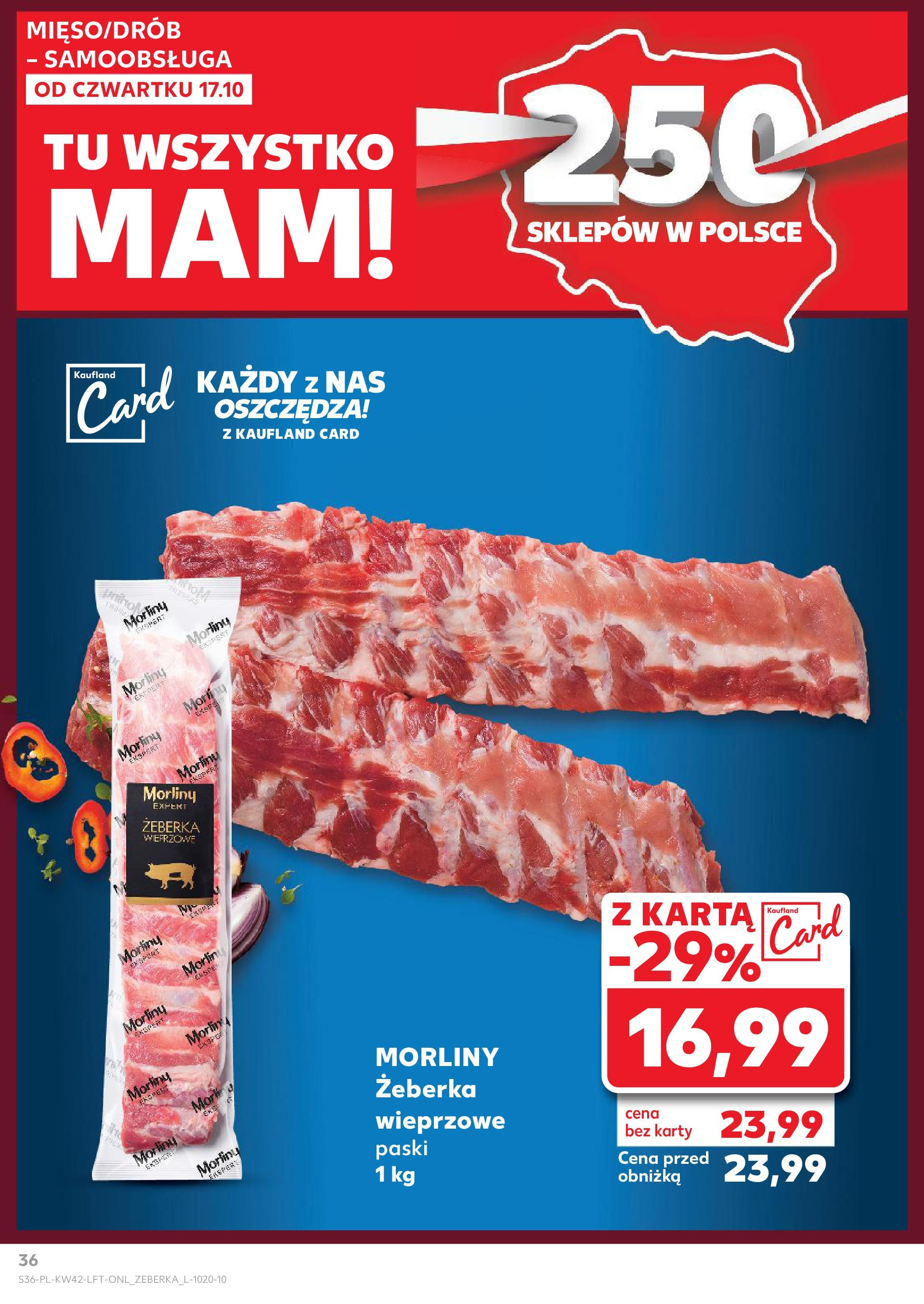 Kaufland gazetka od 17.10.2024 - od jutra PDF | Strona: 36 | Produkty: Karta, Serek, Mleko