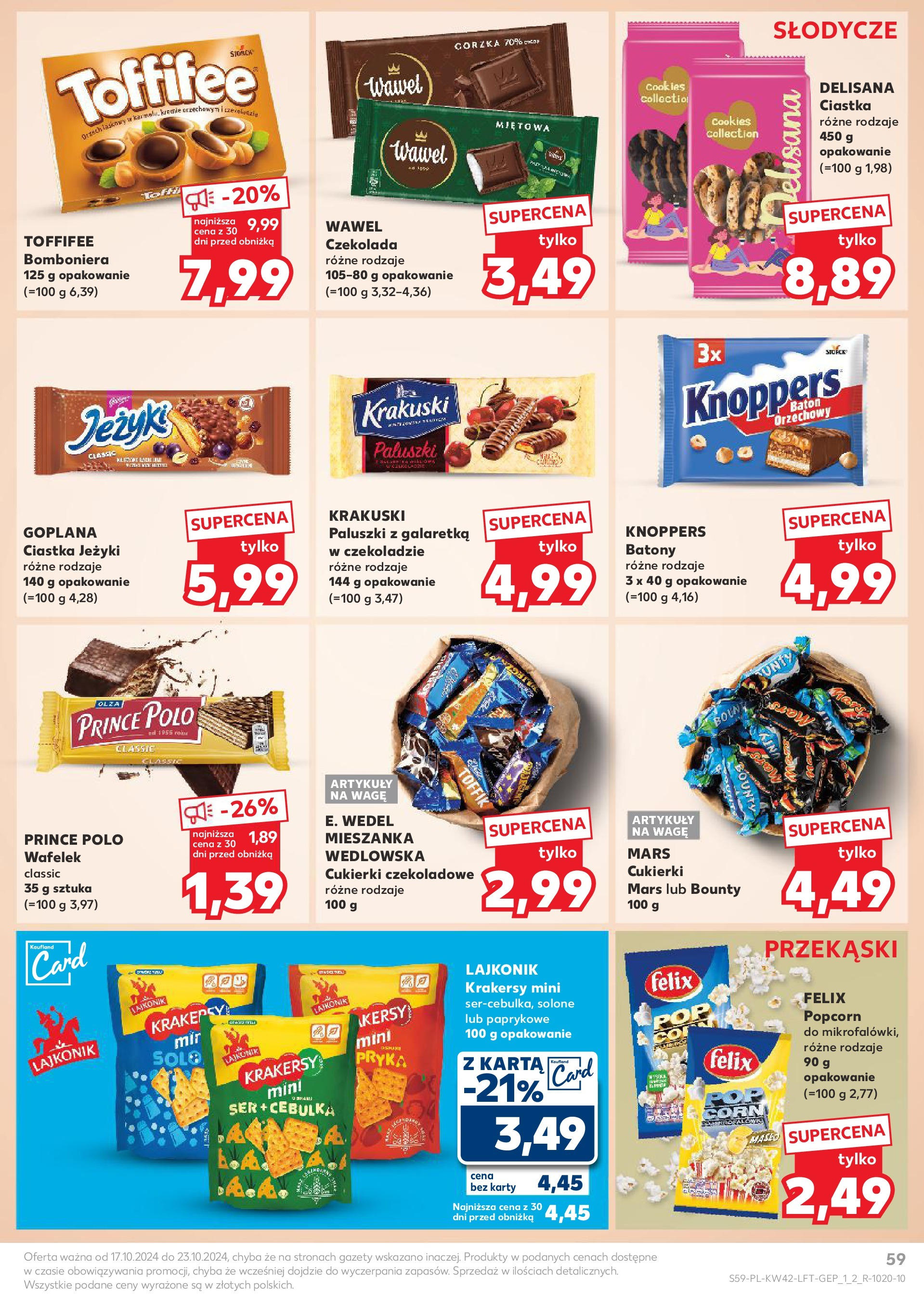 Kaufland gazetka od 17.10.2024 - od jutra PDF | Strona: 59 | Produkty: Krem