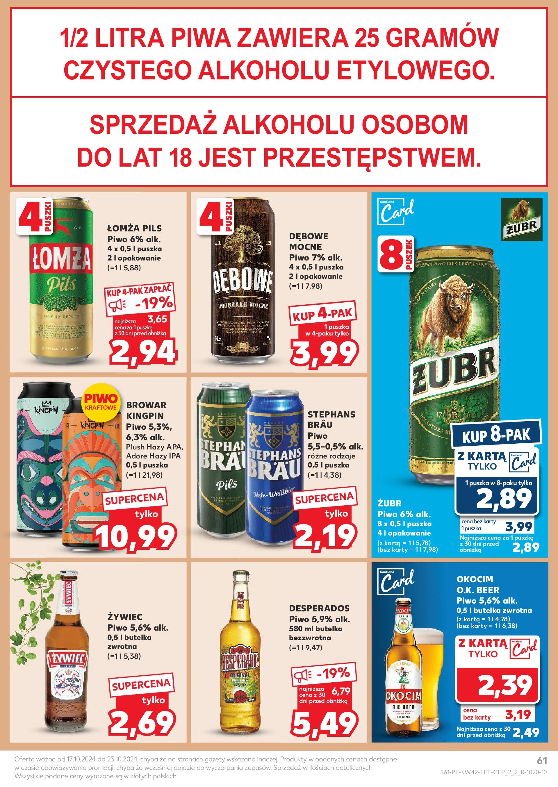 Kaufland gazetka od 17.10.2024 - od jutra PDF | Strona: 61 | Produkty: Mydło w płynie, Odżywka, Mydło, Pasta do zębów