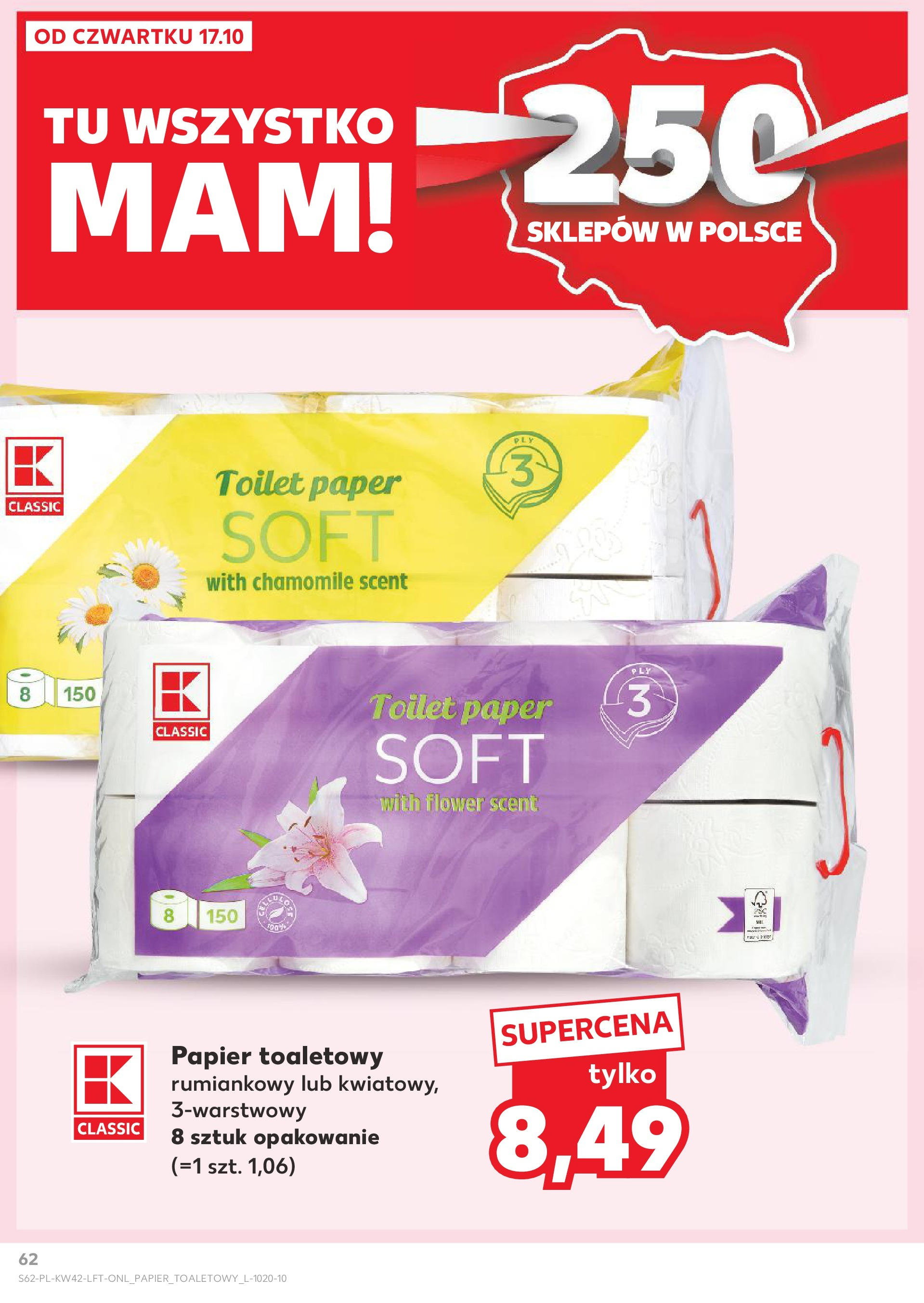 Kaufland gazetka od 17.10.2024 - od jutra PDF | Strona: 62 | Produkty: Krem