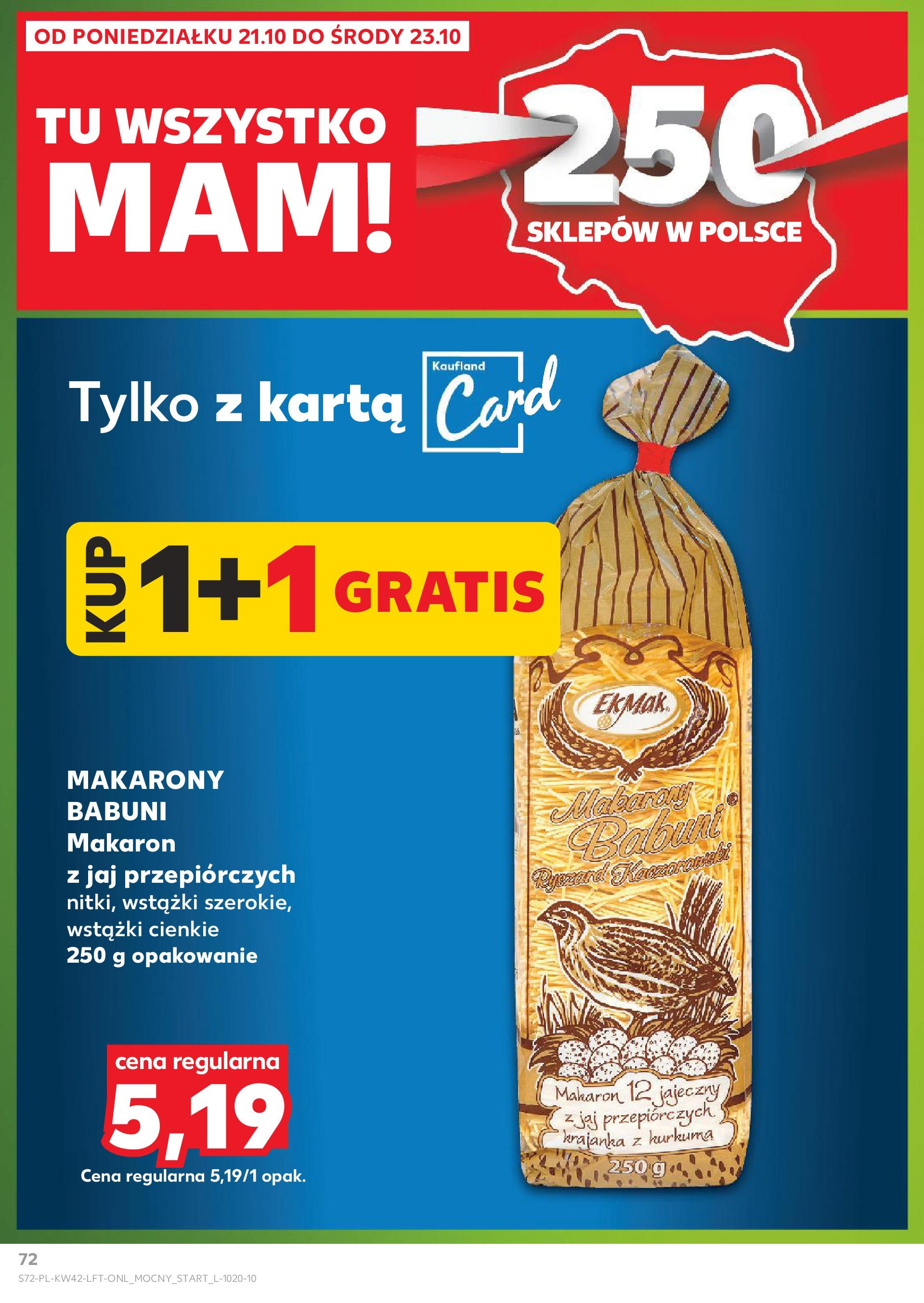 Kaufland gazetka od 17.10.2024 - od jutra PDF | Strona: 72