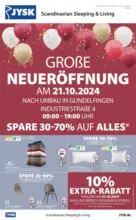 JYSK JYSK: Neueröffnung in Gundelfinden - bis 03.11.2024