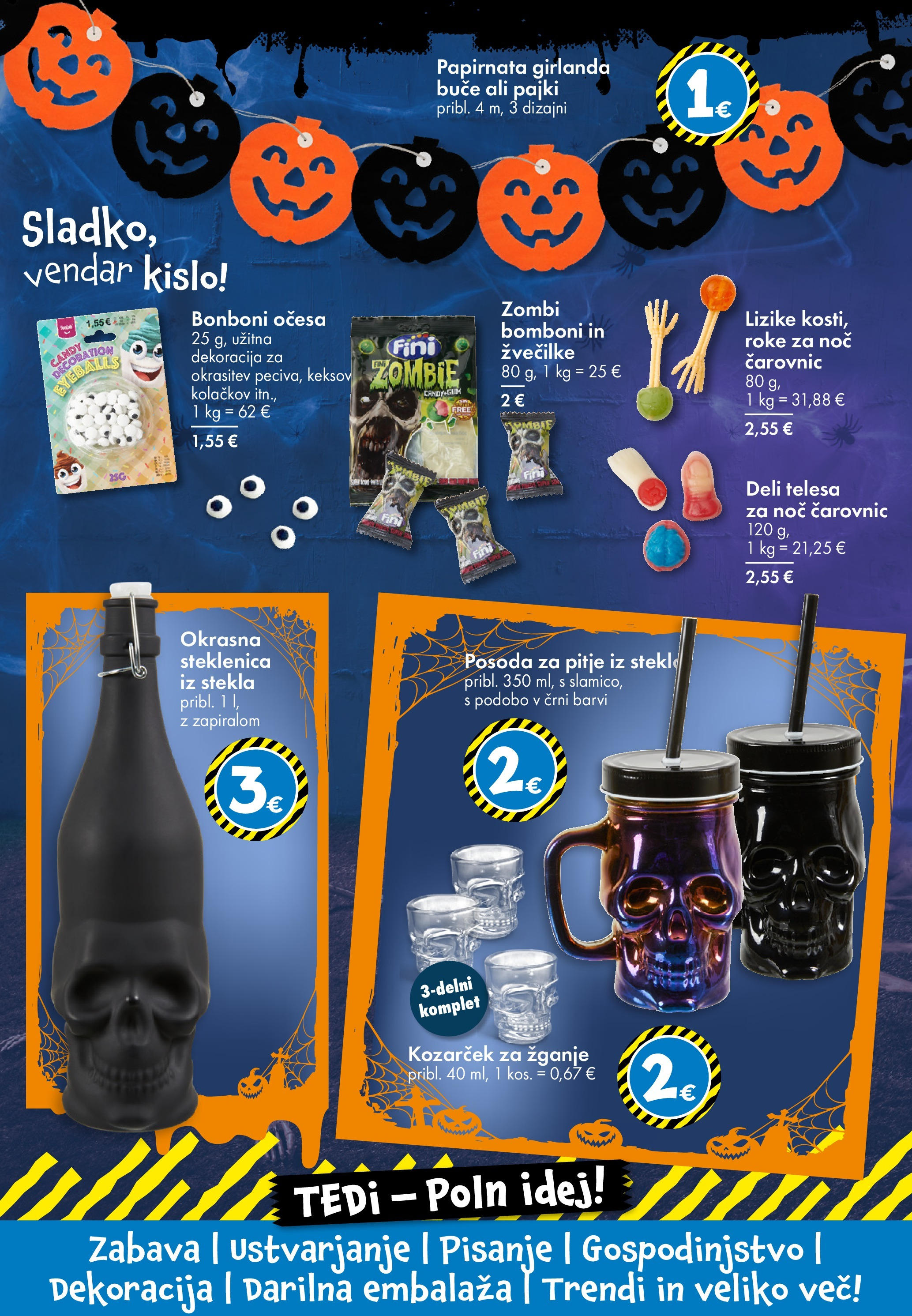 TEDi katalog veljaven od 18.10.2024 | Stran: 8 | Izdelki: Steklenica, Bonboni, Buče