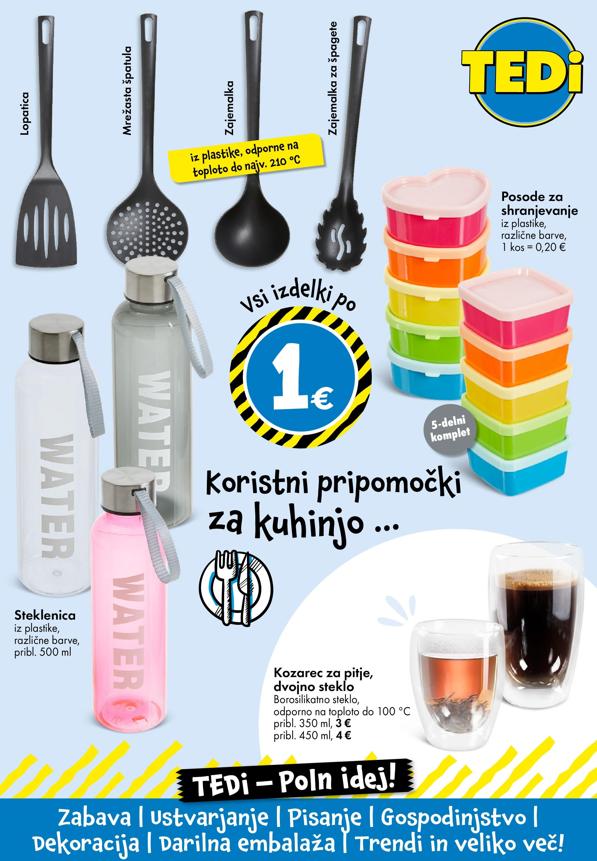 TEDi katalog veljaven od 18.10.2024 | Stran: 18 | Izdelki: Steklenica, Kozarec, Kos