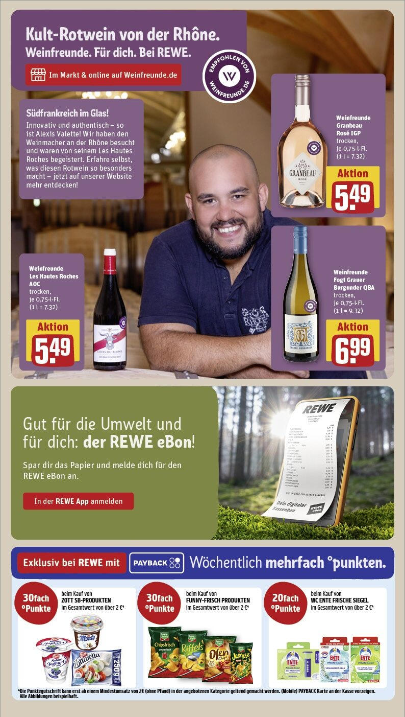 Rewe - Königswinter / Oberpleis, Dollendorfer Straße 2 (ab 21.10.2024) zum Blättern » Angebote | Seite: 26 | Produkte: Rotwein, Ente