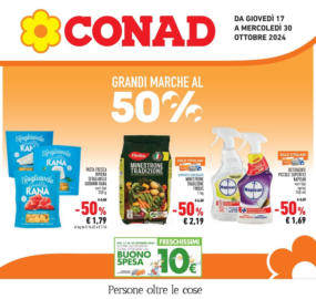 Grandi marche al 50%