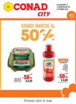 Conad City Grandi marche al 50% - al 30.10.2024